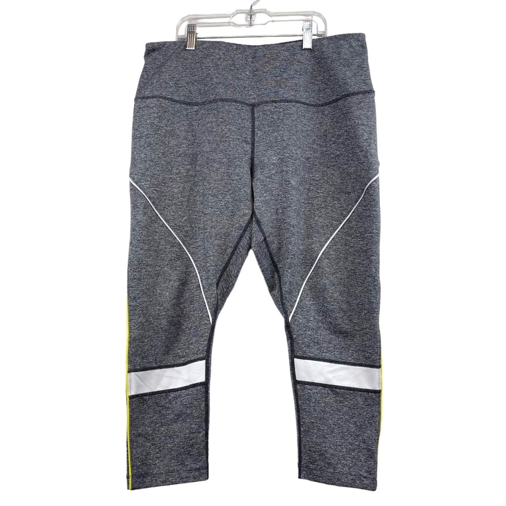 Zella Womens Cropped Reflective Leggings Size XL